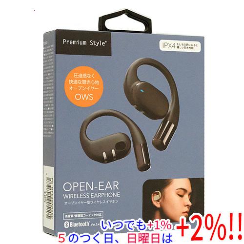 PGA オープンイヤー型 ワイヤレスイヤホン Premium Style PG-BTE20AR1BK...