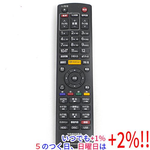 【中古】TOSHIBA製 DVDレコーダー用 リモコン SE-R0415