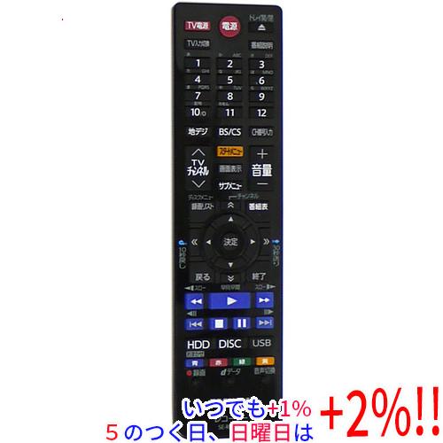 【中古】TOSHIBA製 BD・DVDレコーダー用リモコン SE-R0435