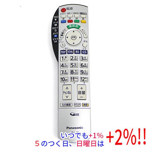 【中古】Panasonic 液晶テレビ用リモコン EUR7667Z20
