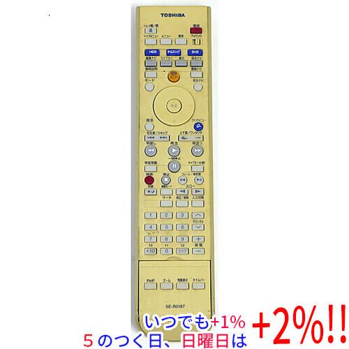 【中古】TOSHIBA製 HDD＆DVDレコーダー用リモコン SE-R0187(79101410)