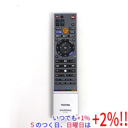 【中古】TOSHIBA製 HDD＆DVDレコーダー用リモコン SE-R0322
