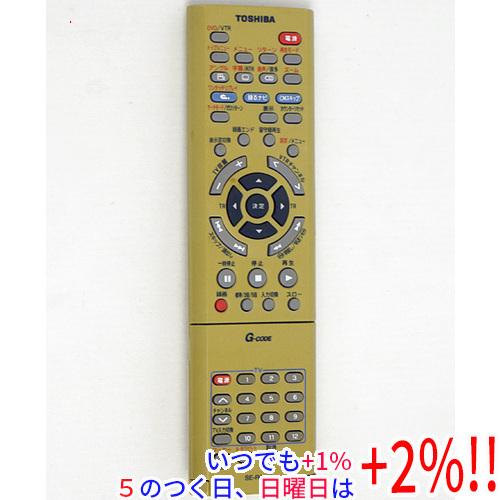 【中古】TOSHIBA製 VTR一体型DVDビデオプレーヤー用リモコン SE-R0160
