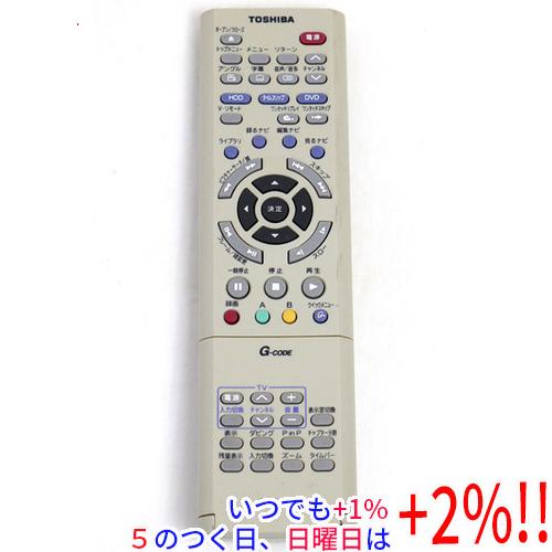 【中古】TOSHIBA製 HDD・DVDリモコン SE-R0083