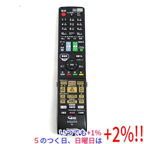 【中古】SHARP製 ブルーレイディスクレコーダー用リモコン GB185PA