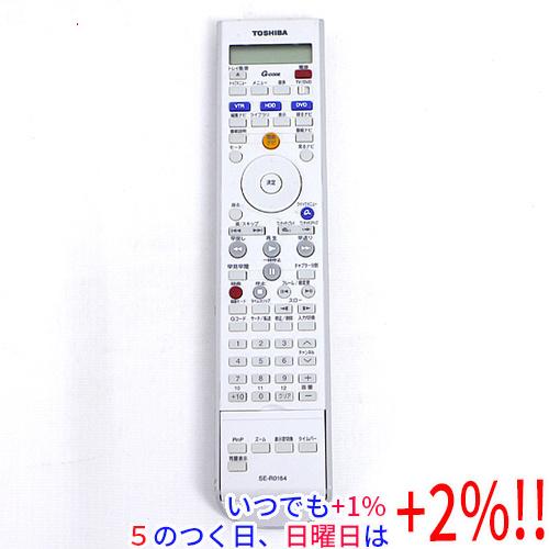 【中古】TOSHIBA製 VTR＆HDD＆DVDレコーダー用リモコン SE-R0164