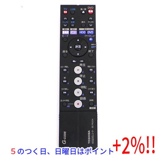 【５のつく日はポイント+3％！】【中古】TOSHIBA製 HDD＆DVDレコーダー用リモコン SE-...