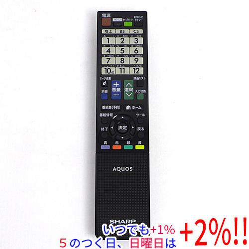 【中古】SHARP製 液晶テレビ用リモコン GB077WJSA