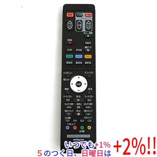 【中古】HITACHI HDD/DVDレコーダー用リモコン DV-RM500VH