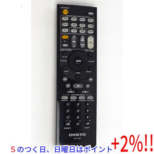 【中古】ONKYO オーディオリモコン RC-712M