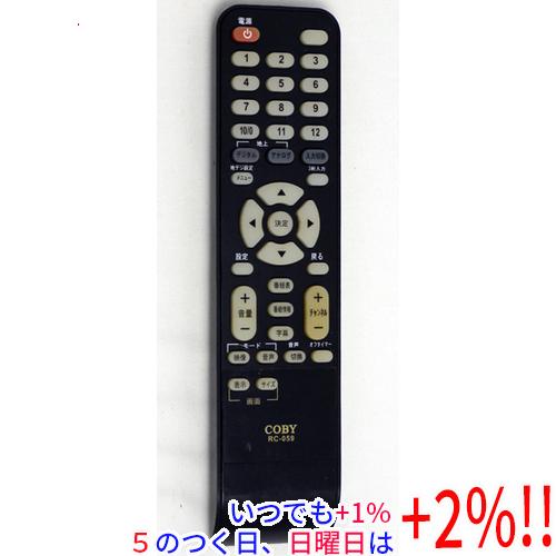 【中古】COBY テレビ用リモコン RC-059
