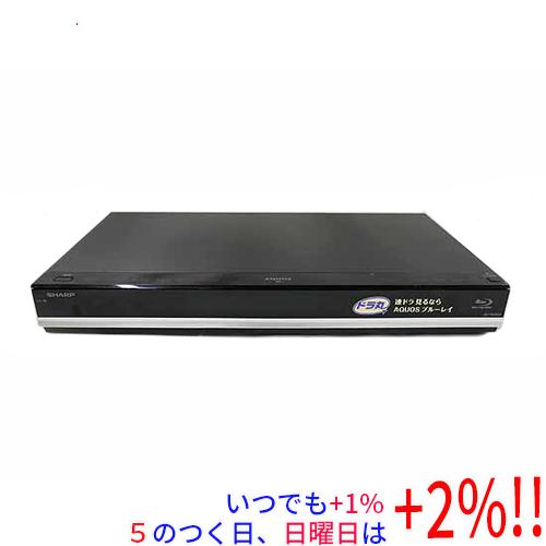 【中古】SHARP AQUOS ブルーレイディスクレコーダー BD-W2800 リモコンなし