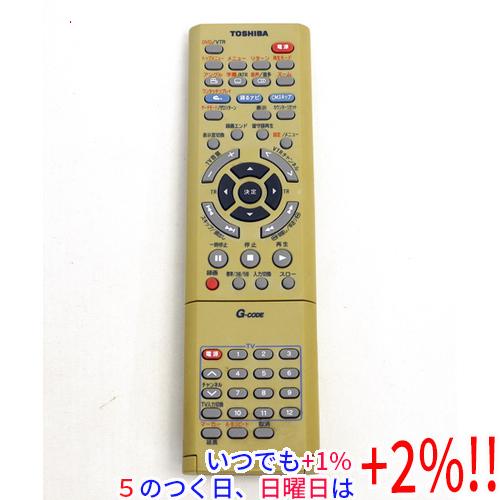 【中古】TOSHIBA製 VTR一体型DVDビデオプレーヤー用リモコン SE-R0110