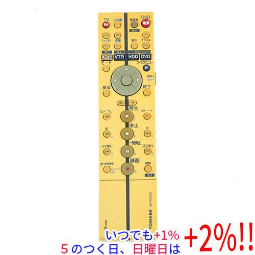 【中古】TOSHIBA製 HDD＆DVDレコーダー用リモコン SE-R0202(79101502)
