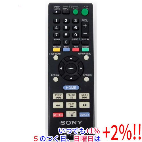 【中古】SONY ブルーレイプレーヤー用 リモコン RMT-B116A 電池カバーなし