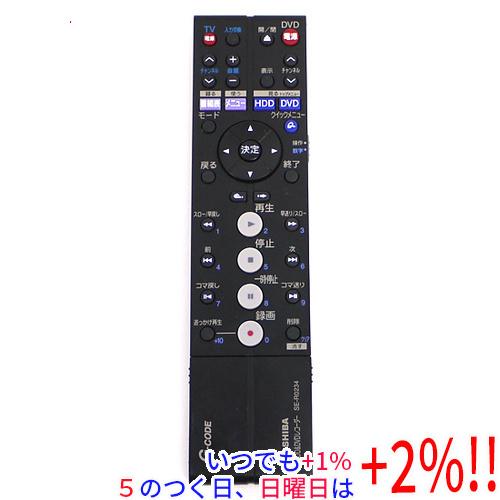 【中古】TOSHIBA製 HDD＆DVDレコーダー用リモコン SE-R0234(79101996) ...