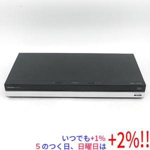 【中古】SHARP AQUOS ブルーレイディスクレコーダー 2TB BD-UT2100 リモコンなし