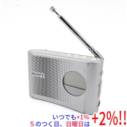 【中古】SONY FM/AM PLLシンセサイザーラジオ ICF-M55/S 本体のみ