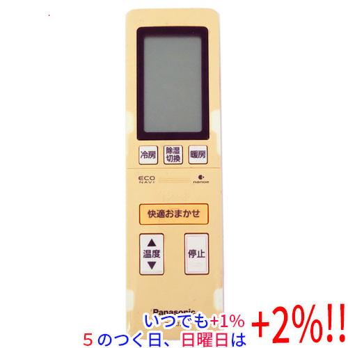 【中古】Panasonic エアコンリモコン A75C3903