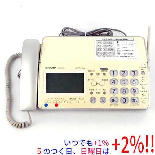 【中古】SHARP 電話機 親機のみ UX-600CL 本体のみ 本体いたみ