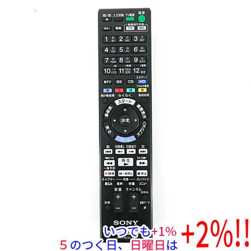 【中古】SONY ブルーレイディスクレコーダー用リモコン RMT-B010J
