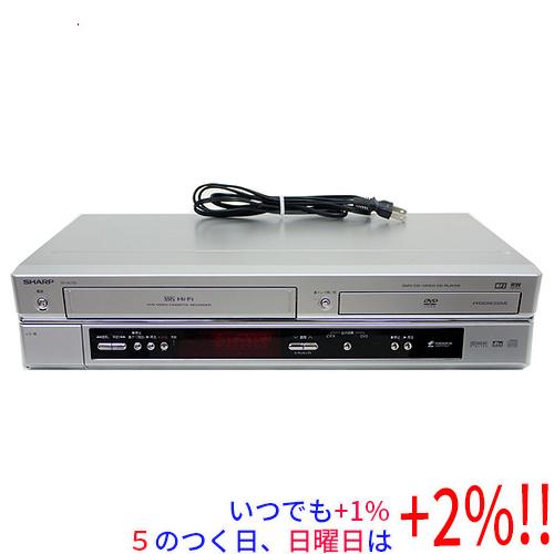 【中古】SHARP ビデオ一体型DVDプレーヤー DV-NC750 リモコン付き リモコン電池カバー...
