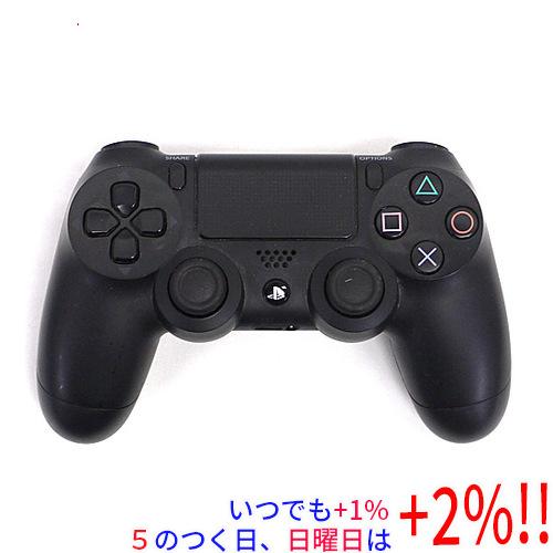 【中古】SONY ワイヤレスコントローラー DUALSHOCK4 ジェット・ブラック CUH-ZCT...