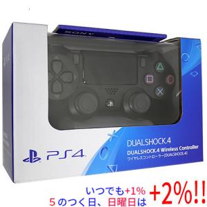 【中古】SONY ワイヤレスコントローラー DUALSHOCK4 ジェット・ブラック CUH-ZCT2J 本体のみ 元箱あり