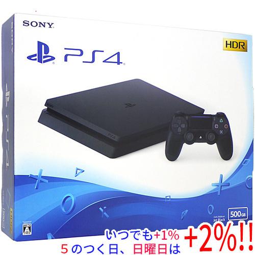 【中古】SONY プレイステーション4 500GB ブラック CUH-2200AB01 元箱あり