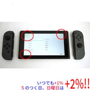 【中古】任天堂 Nintendo Switch グレー ACアダプターなし 液晶画面いたみ【いつでも+1％！5のつく日と日曜日は+2%！】　爆買