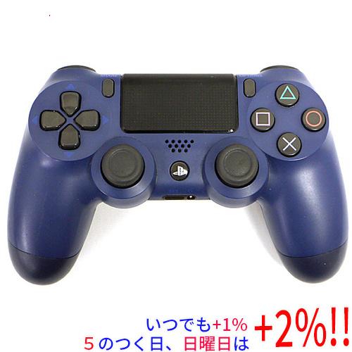 【中古】SONY ワイヤレスコントローラー DUALSHOCK4 ミッドナイト・ブルー CUH-ZC...