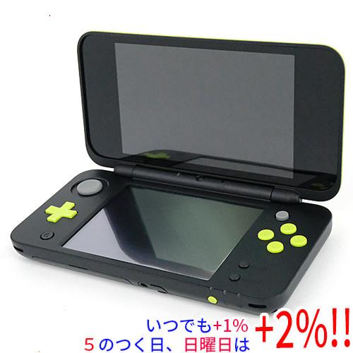 【中古】任天堂 Newニンテンドー2DS LL ブラック×ライム 本体のみ【いつでも+1％！5のつく...