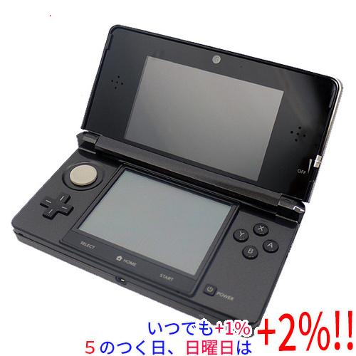【中古】任天堂 ニンテンドー3DS コスモブラック CTR-S-KAAA ACアダプタなし・液晶画面...