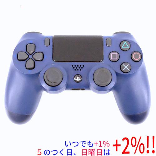 【中古】SONY ワイヤレスコントローラー DUALSHOCK4 ミッドナイト・ブルー CUH-ZC...