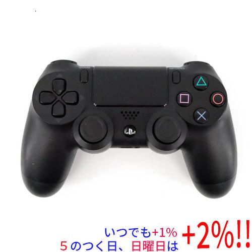 【中古】SONY ワイヤレスコントローラー DUALSHOCK4 ジェット・ブラック CUH-ZCT...