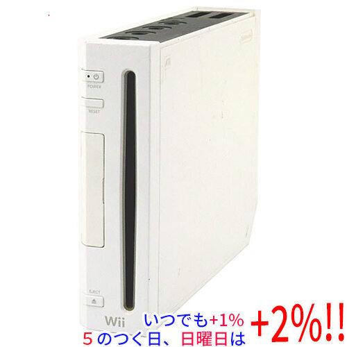 【中古】任天堂 家庭用ゲーム機 Wii [ウィー] 本体のみ カバーなし・本体いたみ【いつでも+1％...