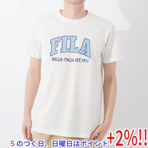 【５のつく日はポイント+3％！】FILA フィラ 半袖Tシャツ Mサイズ ホワイト 412-349｜excellar
