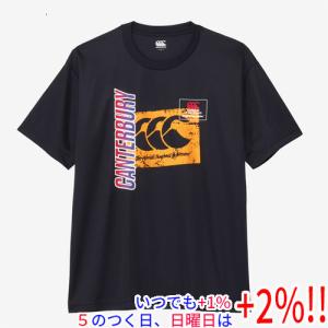 CANTERBURY カンタベリー XL サイズ フレックスクールコントロール Tシャツ RA325146 ネイビー【いつでも+1％！5のつく日と日曜日は+2%！】　爆買