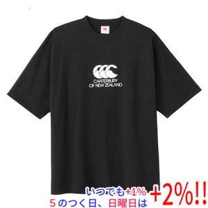 CANTERBURY カンタベリー M サイズ ショートスリーブヘビークルーティー RA325150 ブラック【いつでも+1％！5のつく日と日曜日は+2%！】　爆買