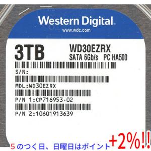 【５のつく日、日曜日はポイント+２％！ほかのイベント日も要チェック！】Western Digital製HDD WD30EZRX 3TB SATA600｜excellar