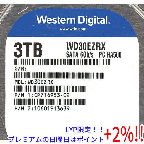 Western Digital製HDD WD30EZRX 3TB SATA600