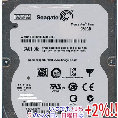 SEAGATE製HDD ST250LT007 250GB SATA300 7200【いつでも+1％！...