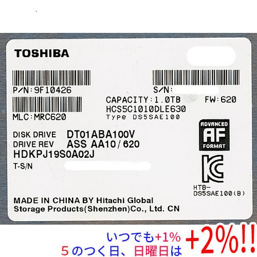 TOSHIBA製HDD DT01ABA100V 1TB SATA600 5700