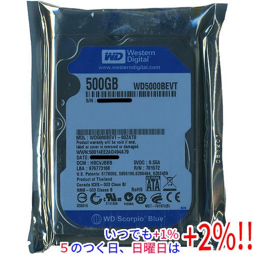 WesternDigital HDD 2.5inch WD5000BEVT 500GB 9.5mm【...