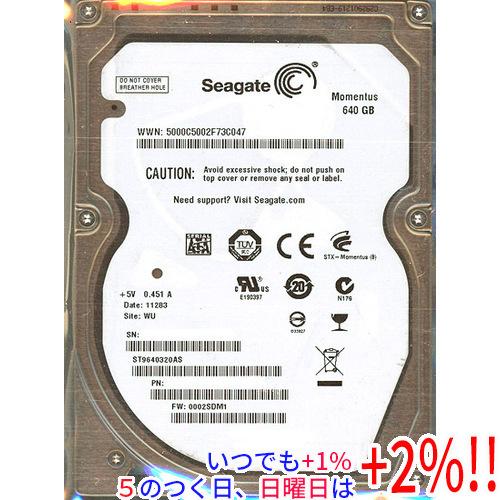 SEAGATE ノート用HDD 2.5inch ST9640320AS 640GB