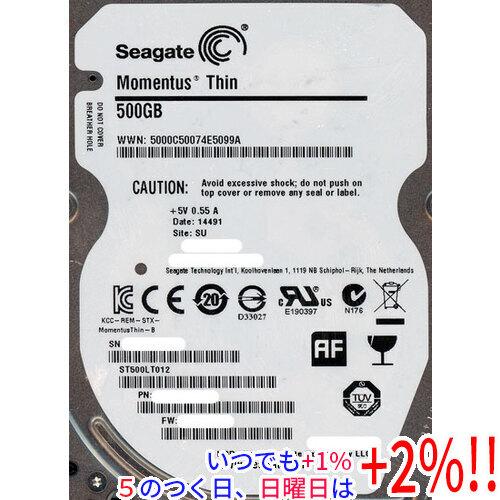 SEAGATE ノート用HDD 2.5inch ST500LT012 500GB 7mm