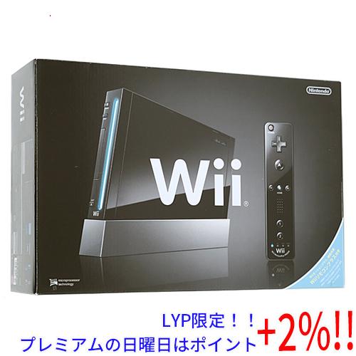 【５のつく日！ゾロ目の日！日曜日はポイント+3％！】任天堂 Wii [ウィー] クロ Wiiリモコン...