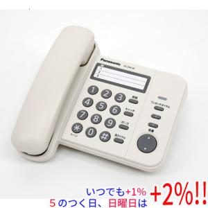 【５のつく日！ゾロ目の日！日曜日はポイント+3％！】Panasonic 電話機 デザインテレホン VE-F04-W｜excellar