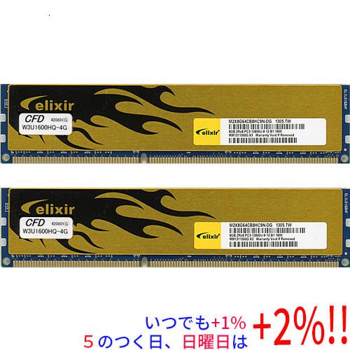 【中古】CFD ELIXIR デスクトップ用 W3U1600HQ-4G DDR3 PC3-12800...