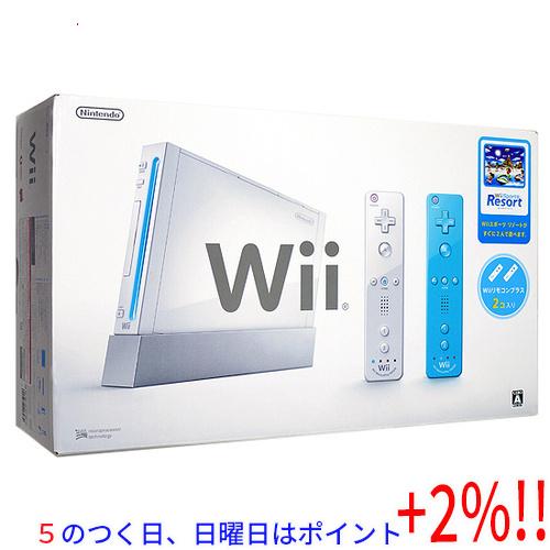 【５のつく日はポイント+3％！】【新品(開封のみ・箱きず・やぶれ)】 任天堂 Wii本体 リモコンプ...